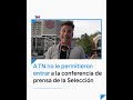 Nicolás Singer, enviado de TN y eltrece a Alabama, fue sacado de la conferencia de prensa de Scaloni