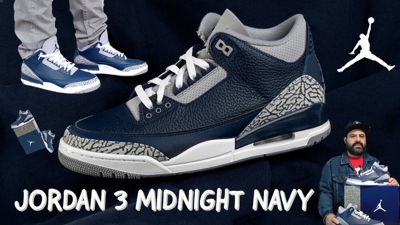 AIR JORDAN 3 MIDNIGHT NAVY \