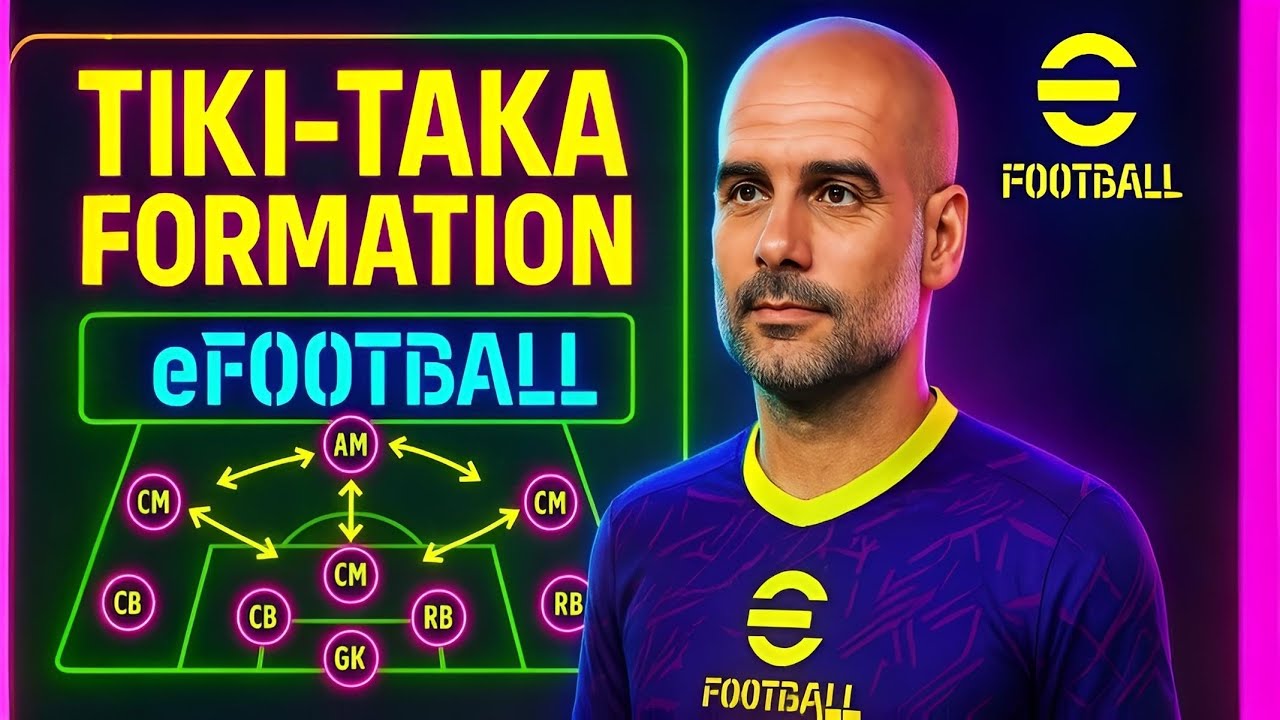 Possession formation in efootball 2025  | Best possession formation pes 2025