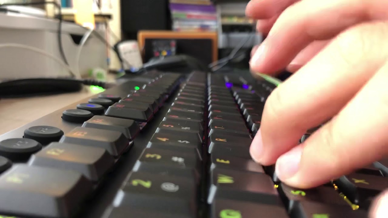 G914 Logitech wireless gaming keyboard sound test