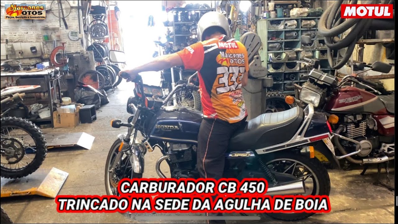 CB 450 CUSTON O CARBURADOR TRINCOU! Jogo fora? Ou tem concerto?