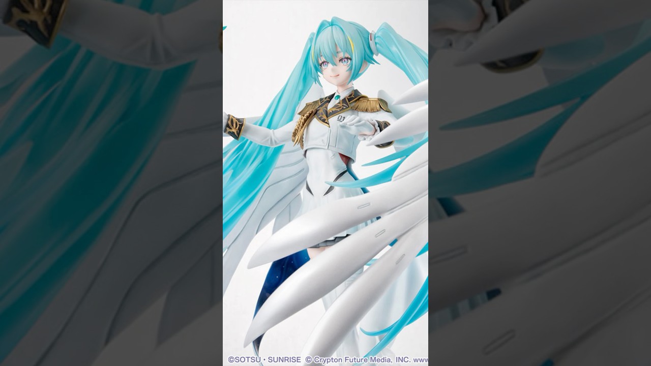 Lucrea Mobile Suit Gundam 45th Anniversary x Hatsune Miku x Wing Gundam Zero EW Figure