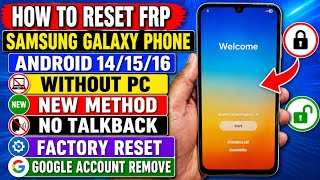 New Method🔥All Samsung FRP Bypass/Unlock 2026 All Android 15/16 | Google Account Remove