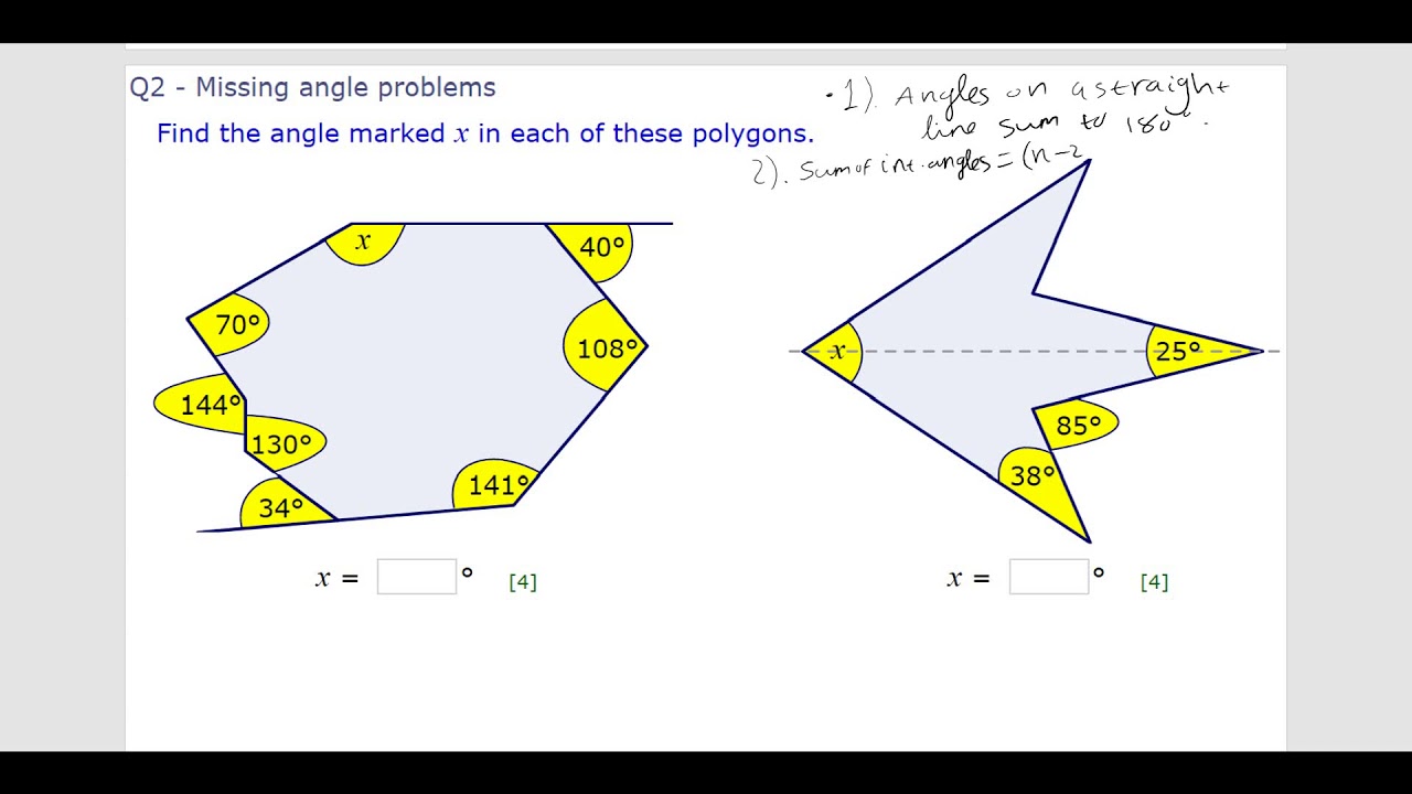 Concave Polygons Sum Of Angles In