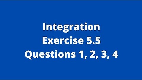 Integration -  Maharashtra HSC Board - Class 12 - Commerce - Ex 5.5 (1 to 4)