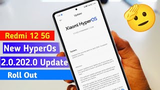 Redmi 12 5G New Update | Redmi 12 5G Hyper Os 2.0.202.0 Update Rollout 