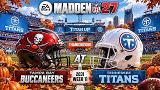 Madden 27 2031 Week 12 Tampa Bay