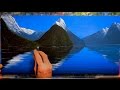 Painting Mountains with Water Reflections - In Acrylics