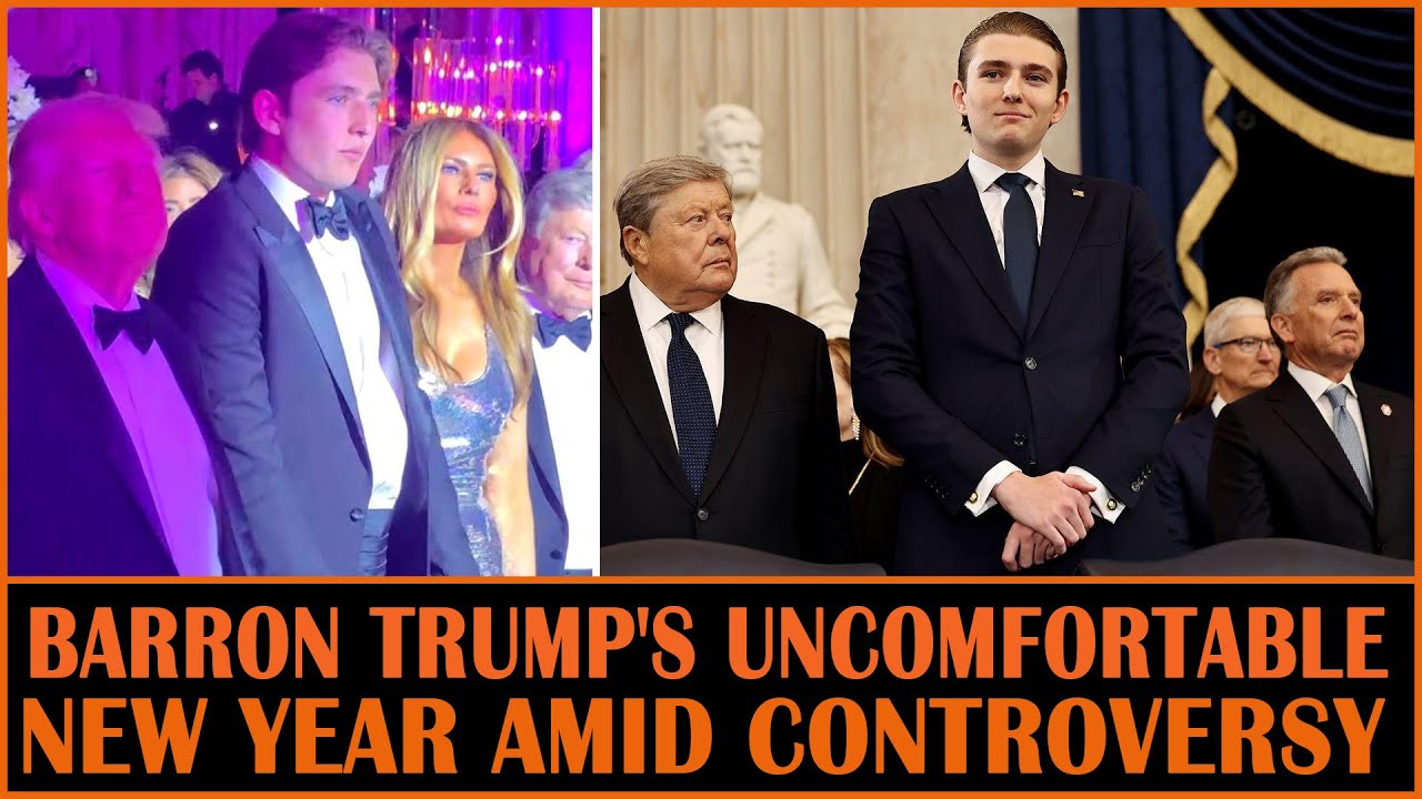 19-летний Баррон Трамп встретил Новый год с родителями, а сообщения об этом вызвали онлайн-скандал.