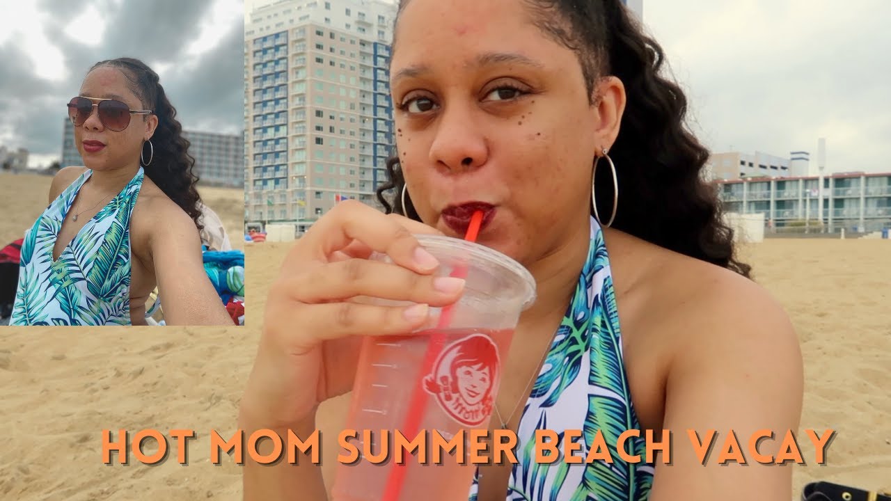 Hot Mom At Beach