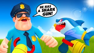 I Used a SHARK GUN To Escape the Police in VR! - Little Thief VR screenshot 4