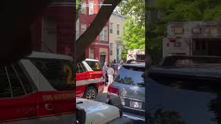Mitch McConnell loaded into ambulance