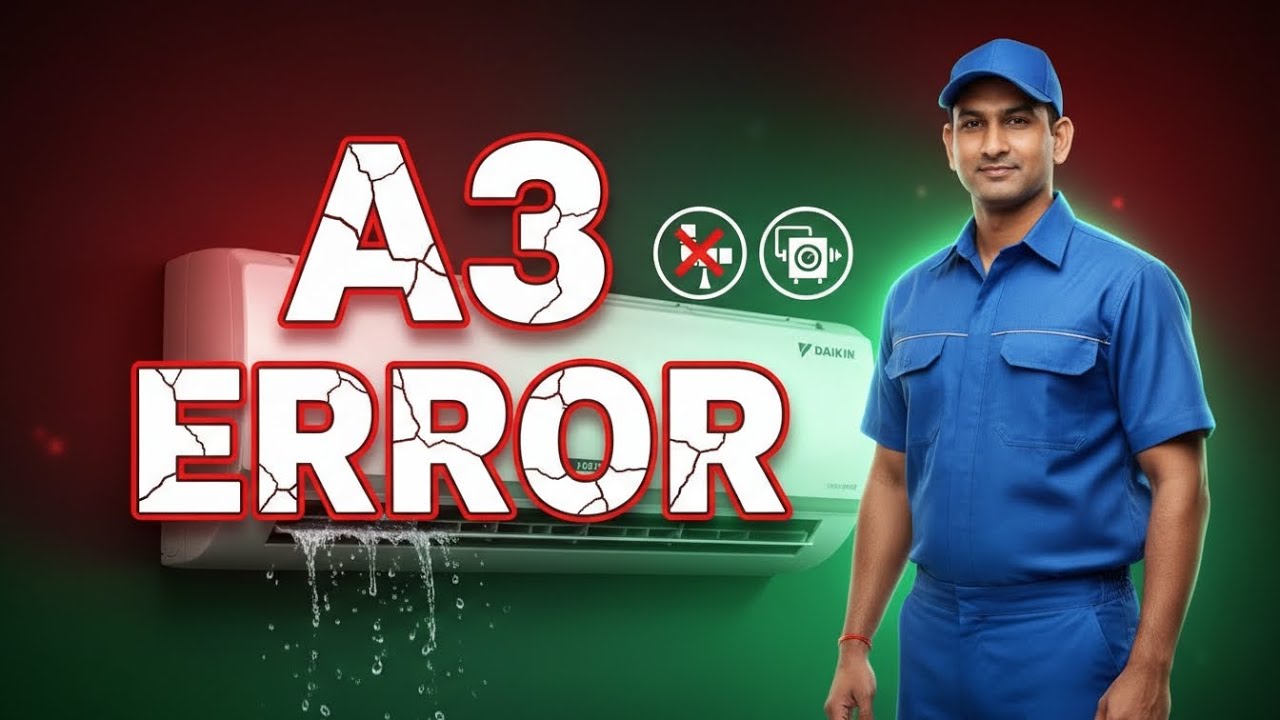How to setting Daikin AC A3 Error Code | Water Leakage Problem | Easy Fix Explained