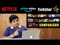 Netflix vs Amazon Prime Video vs Hotstar Review & Comparison | GIVEAWAY