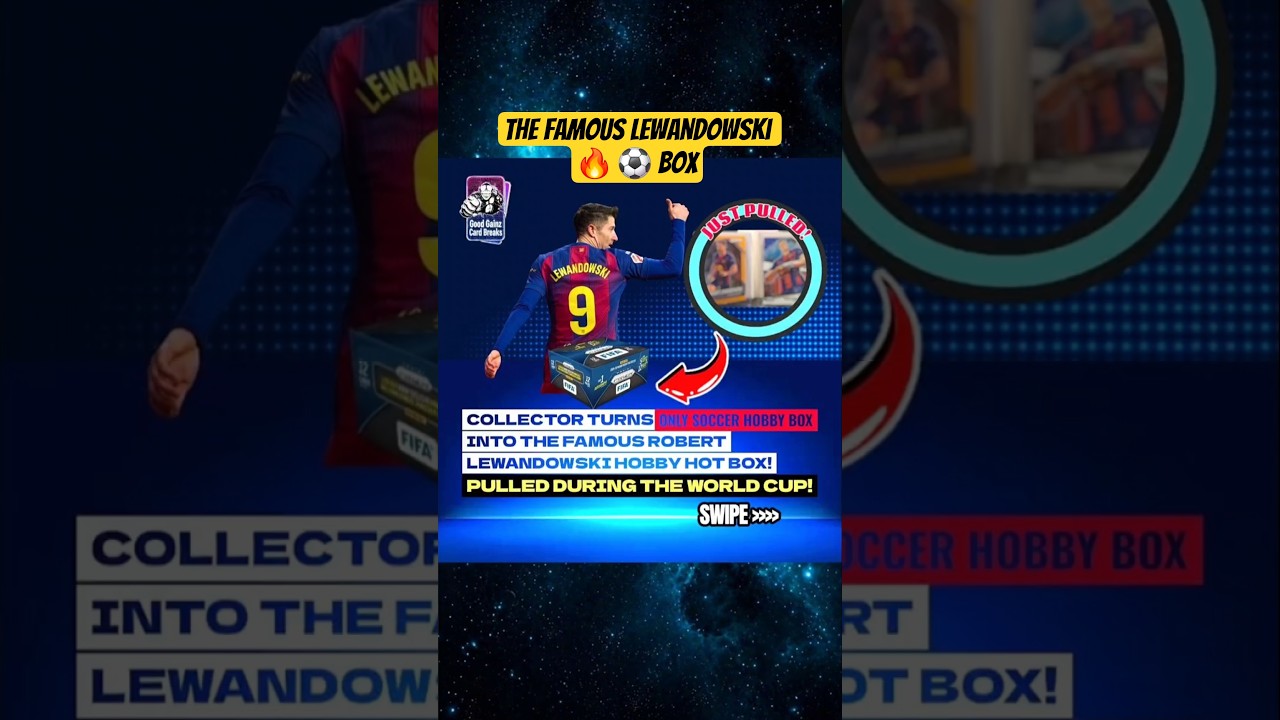 This Loose ⚽ Box Turned Into The Official Lewandowski 🔥 Box! #soccercards #worldcup #lewandowski