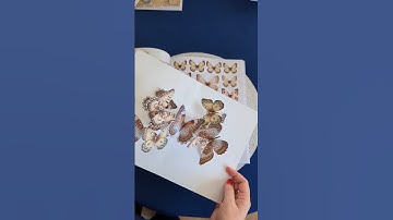 vintage butterflies 🦋💓🦋 for pop-up cards #diycards #butterfly #cardcreations #butterflycard