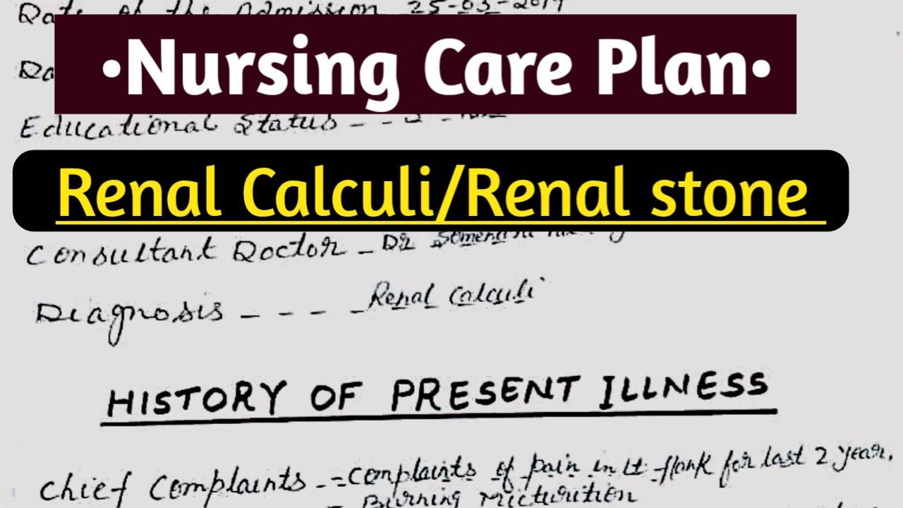 kidney stone nursing case study