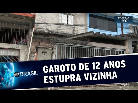 Garoto de 12 anos é detido suspeito de violentar a vizinha, de 5 | SBT Brasil (04/01/20)