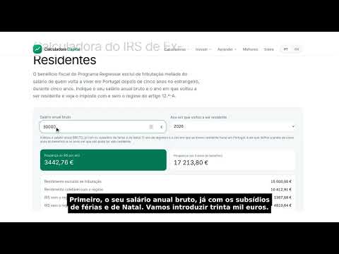 Calculadora do IRS de Ex-Residentes