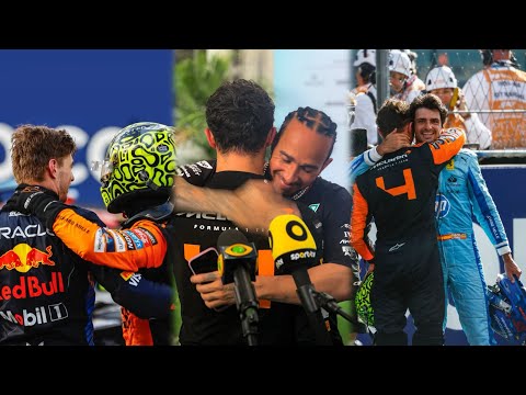 видео: Max Verstappen Lewis Hamilton & more F1 Drivers congratulate Lando Norris | Wholesome scenes