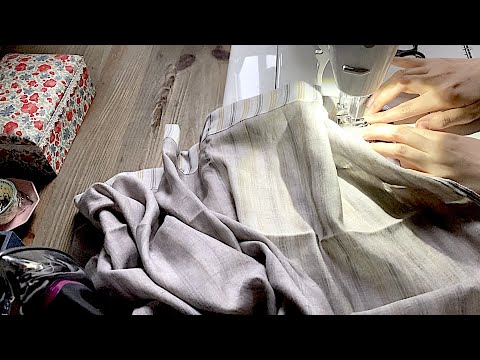 暮らしの手仕事 ダブルガーゼ生地で突っ張り棒 間仕切りカーテンを作る