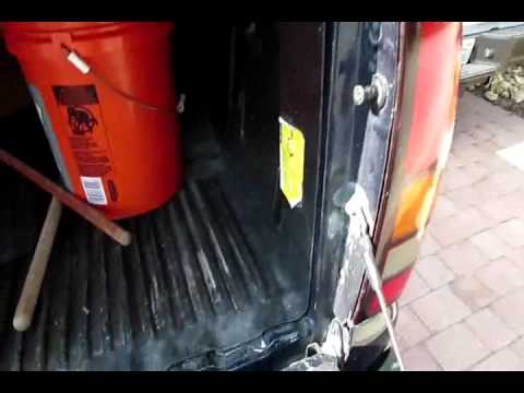 GMC Chevy Tailgate rattle fix - YouTube