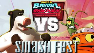 Otis Vs Plankton Ii  Super Brawl Showdown V032a  Match Gameplay