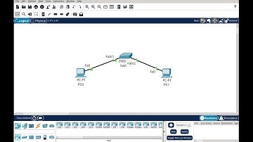 How to set up a simple network in CISCO Packet Tracer - Switch and 2 PCs