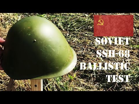 Video Ballistic Test: Soviet SSH-68 Steel Helmet - youtube