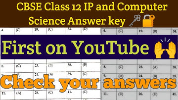 Class 12 IP Answer key 2021 Term 1 | Class 12 Computer Science Answer key term 1