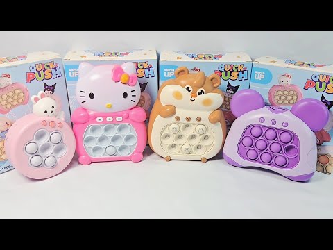 ASMR Playing Pop it Electronic Fast Push Game Fidget Toy | Stage Mode | Level Mode