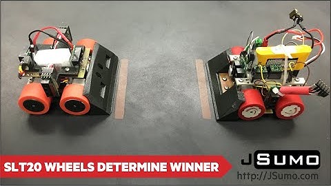 Mini Sumo Robot with SLT20 Silicone Wheels from JSumo.com