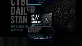 Critical Palo Alto GlobalProtect CVE + Linux CIFSwitch Flaw [Alert] —  #Shorts