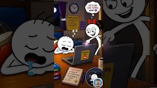 Online classes be like 😂 (4k memes) #goluverse #cartoon #animation #trend #viral #shorts #night