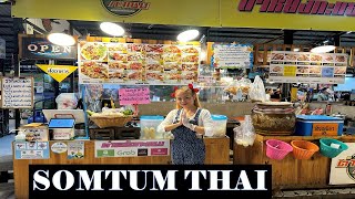 [4K TH] Authentic Isaan Street Food in Bangkok. Thai 'Somtum' Papaya Salad .2024.