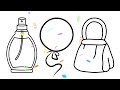 Bolalar uchun atir chizish/Drawing Perfume, bag, balloon for children/Рисунок для детей