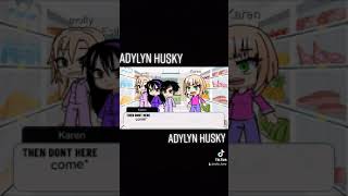 if Mr.hopp's play house Esther, molly and Isaac met a Karen|Adylyn husky|gacha club mini movie