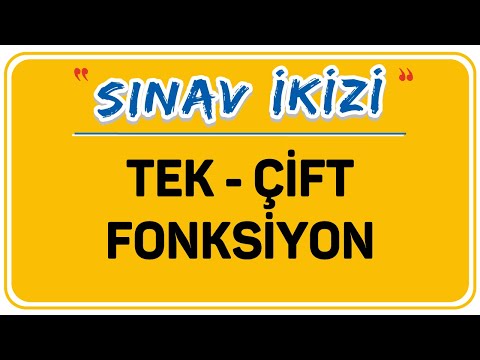 TEK - ÇİFT FONKSİYON | FONK. 6 | ŞENOL HOCA
