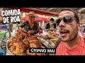 Provando 35 comidas de rua em chiang mai na tailndia  documentrio completo