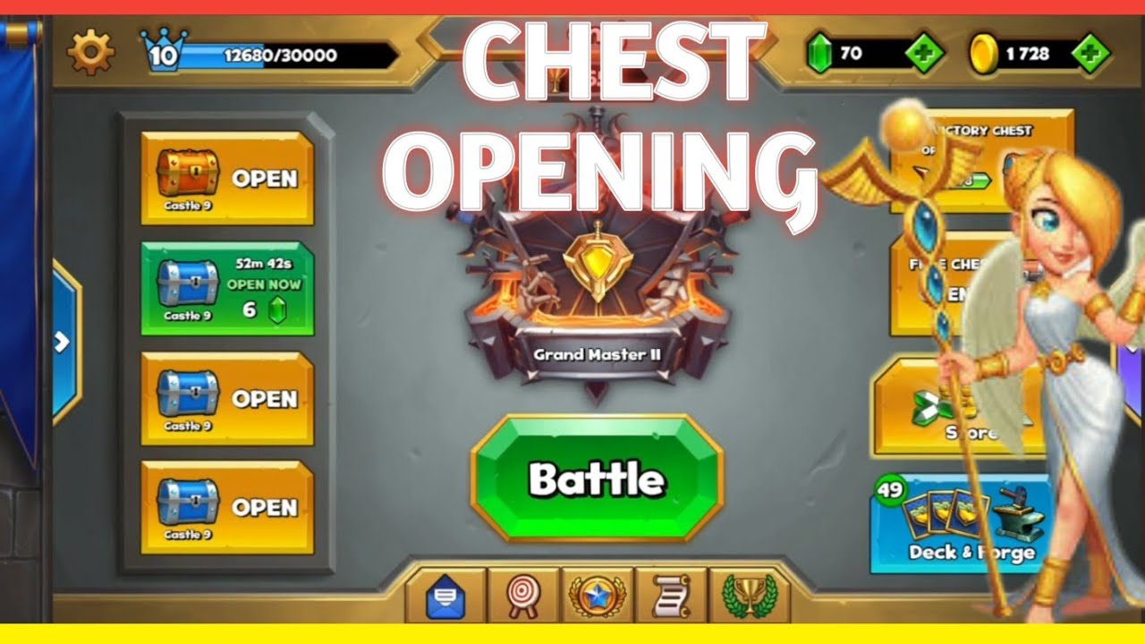 Victory Chest Opening !! Castle crush    🏰
