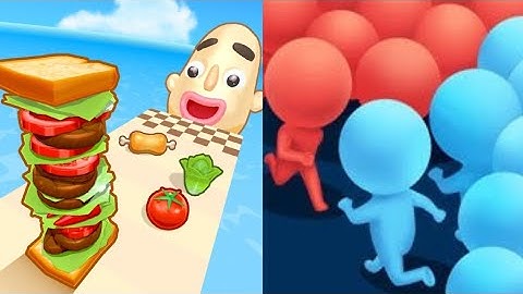 Count master VS Sandwich Runner - All Levels SpeedRun Gameplay Android iOS Ep 1