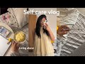 Selfcare vlog 🫧💓: going back to black hair , fav shower products 🚿🧼, lash lift 🪽