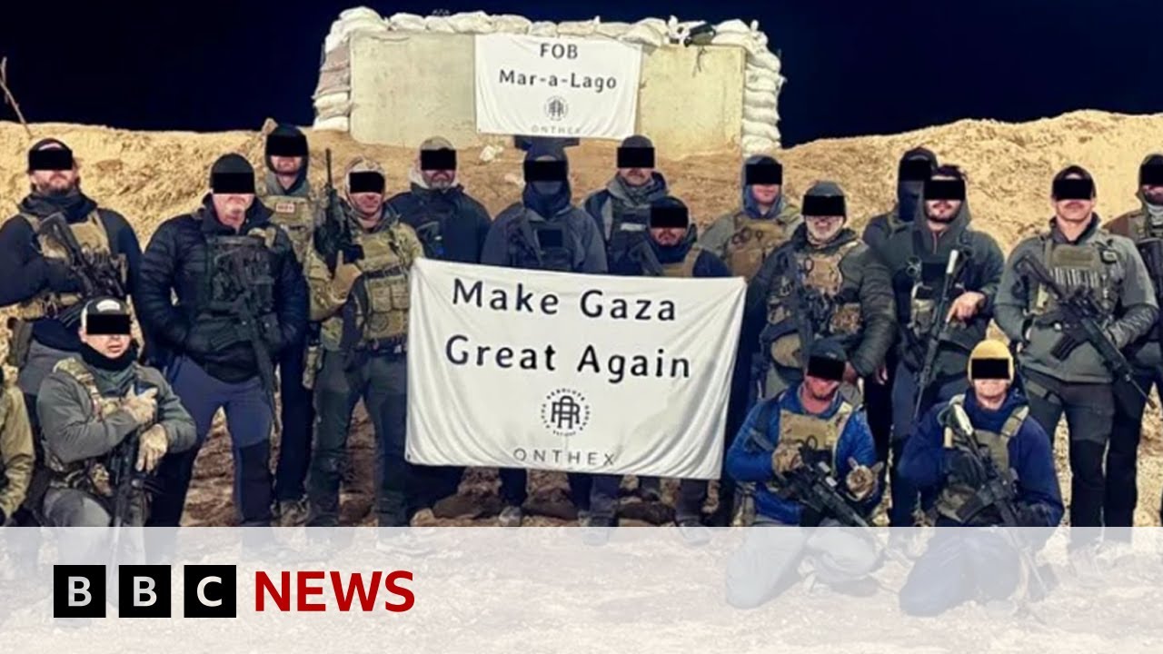 미슬람 혐오 미국 오토바이 갱 조직원들이 치명적인 가자 란 게에서 경비를 담당 - BBC 뉴스