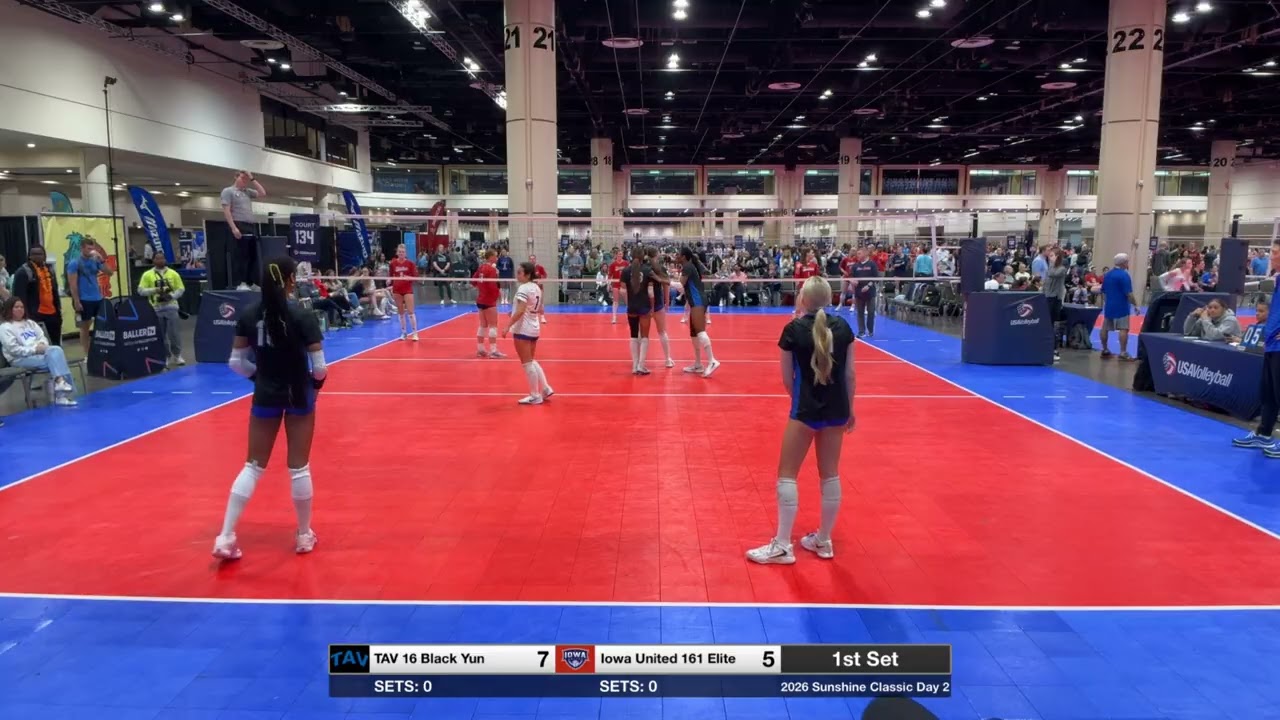2026 Sunshine Classic Day 2: TAV 16 Black Yun vs. Iowa United 161 Elite Set 1