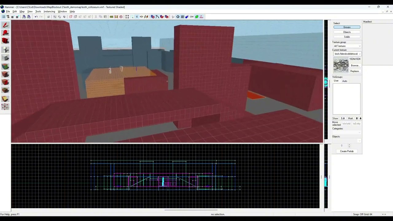 Multiplayer Level Design - First TF2 KOTH Map