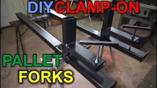 DIY Clamp-on Pallet Forks for Loader