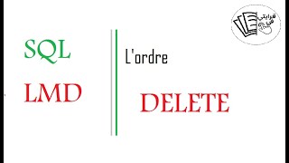 SQL : l'ordre DELETE