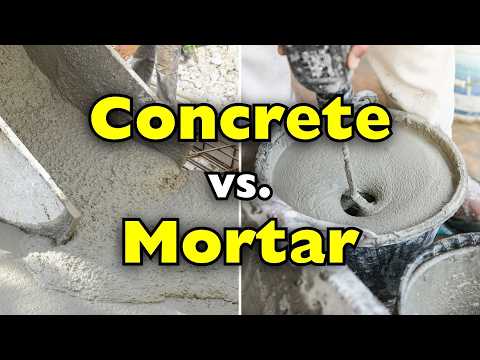 Concrete vs. Mortar: What's the ACTUAL Difference?