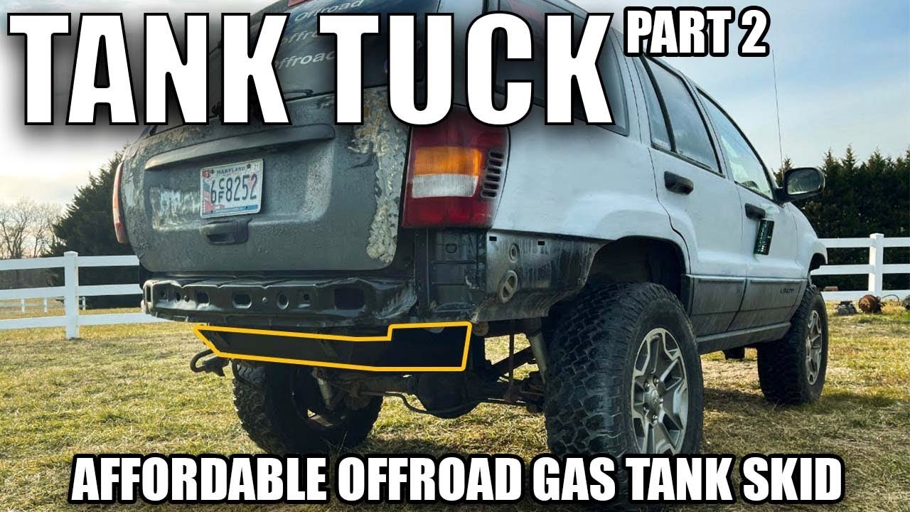 JEEP WJ TANK TUCK part 2 Affordable Offroad gas tank skid plate