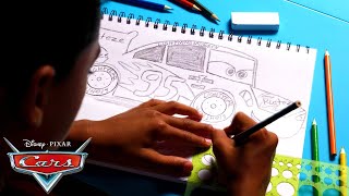 How to Draw Lightning McQueen with Taj | Activities for Kids | Pixar Cars